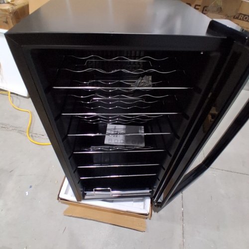 BODEGACOOLER 28 BOTTLE SMALL WINE FRIDGE WITH GLASS DOOR - 33" X 17.5" X 17" - BLACK (MODEL:JC-82) image 5