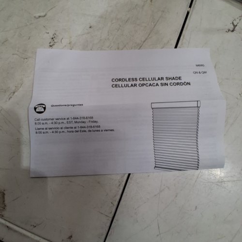 CORDLESS CELLULAR SHADE - 20.5" X 64" - GREY (MODEL: M680/K047397-A13K-2) image 4