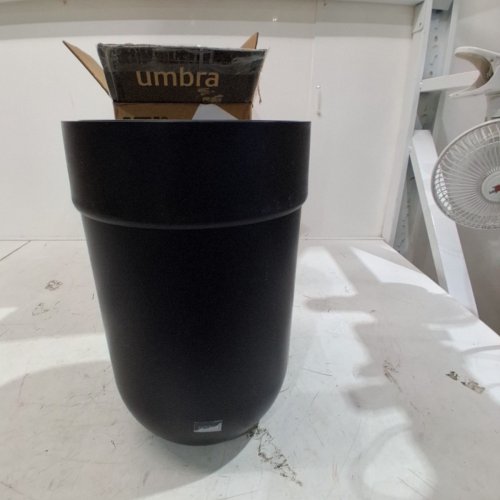 UMBRA TOUCH OFFICE/BATHROOM TRASH CAN - 1.6GAL CAPACITY - BLACK image 2