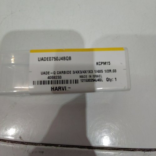 KENNAMETAL HARVI I SOLID CARBIDE END MILL - 3/4" X 3/4" X 1" X 3 1/4" X 5 1/2" (MODEL: UADE0750J4B0B) image 2