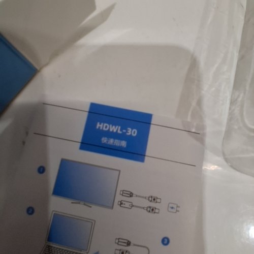 2PC HD WIRELESS HDMI TRANSMITTER AND RECEIVER KIT - WHITE (MODEL: HDWL-30) image 2