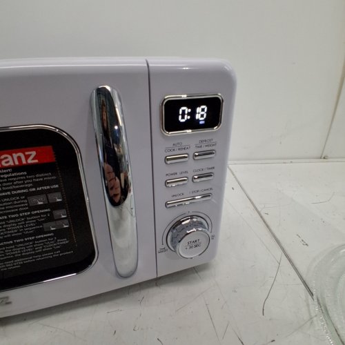 GALANZ RETRO STYLE COUNTERTOP MICROWAVE OVEN - 0.7CU.FT. - WHITE (MODEL: GLCMKZ07WER07) image 3