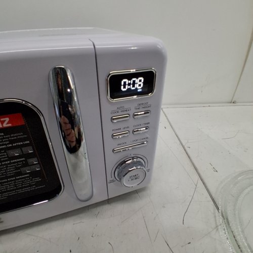 GALANZ RETRO STYLE COUNTERTOP MICROWAVE OVEN - 0.7CU.FT. - WHITE (MODEL: GLCMKZ07WER07) image 4