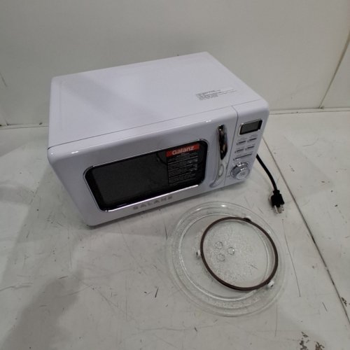 GALANZ RETRO STYLE COUNTERTOP MICROWAVE OVEN - 0.7CU.FT. - WHITE (MODEL: GLCMKZ07WER07) image 6