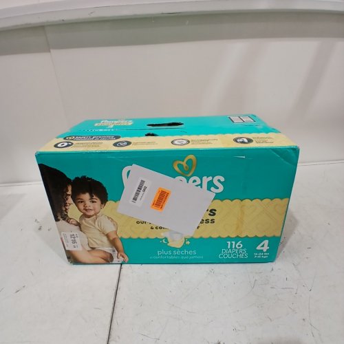 116PK PAMPERS SWADDLERS DISPOSABLE DIAPERS - SIZE 4 image 2