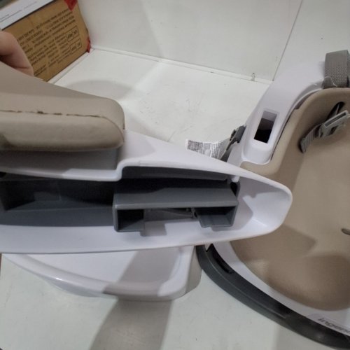 INGENUITY BABY BASE 2-IN-1 BOOSTER SEAT WITH FOOD & DRINK TRAY - 50LBS CAPACITY - BEIGE (MODEL: 10678) image 4