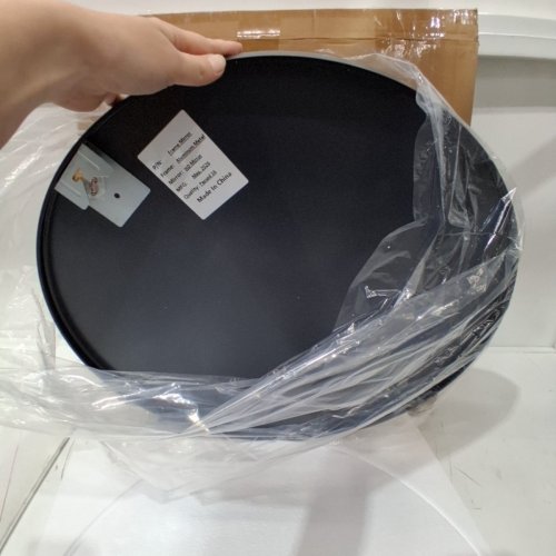 ROUND FRAMED MIRROR - 20" - BLACK image 3