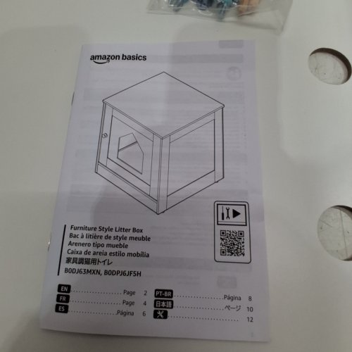 AMAZON BASICS FURNITURE STYLE LITTER BOX- 20" - WHITE (MODEL: B0DJ63MXN) image 4