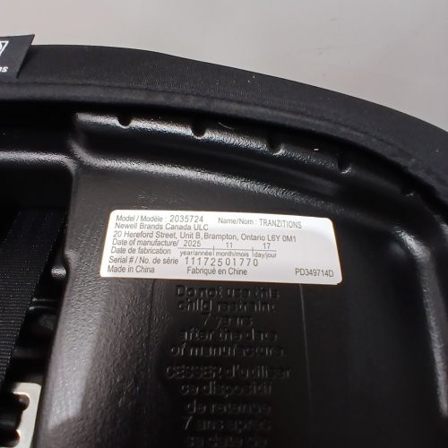 GRACO TRANZITIONS 3-IN-1 HARNESS/HIGHBACK/BACKLESS BOOSTER car SEAT - 100LBS MAX/CAP - Proof/BLACK (MODEL: 2035724) image 2