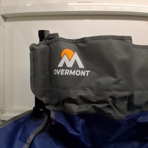 OVERMONT FOLDING CAMPING CHAIR - BLUE AND BLACK (ITEM: OM001936) image 4