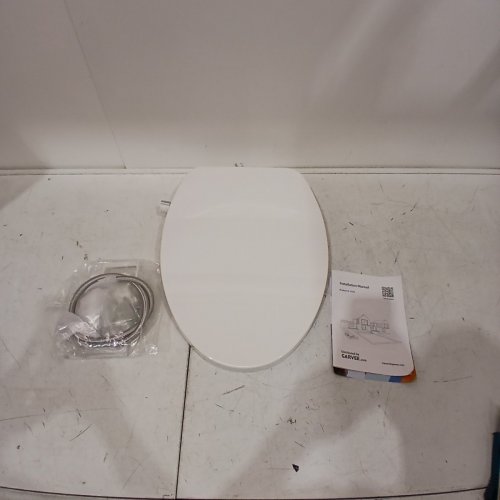 GARVEE NON-ELECTRIC ROUND ELONGATED BIDET TOILET SEAT WITH DUAL SELF-CLEANING NOZZLES- WHITE (MODEL: PLS-335BHGPX) image 2