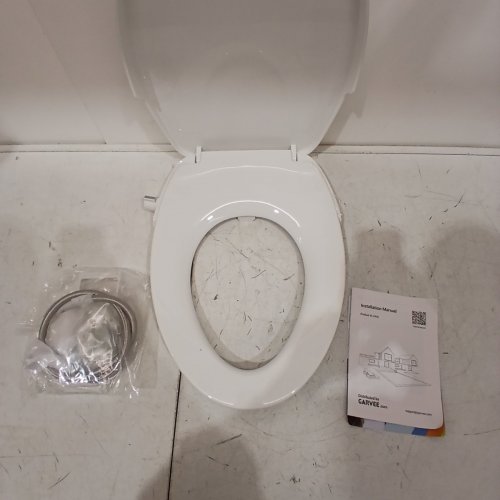 GARVEE NON-ELECTRIC ROUND ELONGATED BIDET TOILET SEAT WITH DUAL SELF-CLEANING NOZZLES- WHITE (MODEL: PLS-335BHGPX) image 4