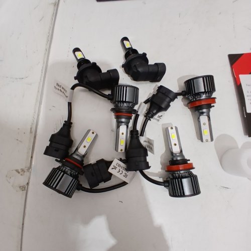 6PC LED AUTOMOTIVE HEADLIGHT BULBS - 9005/HB3/H10 HIGH BEAM, H11/H8/H9 LOW BEAMS, AND LED FOG LIGHT BULBS image 3