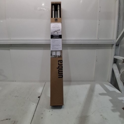 2PK UMBRA CURTAIN ROD KIT - 42" TO 108" - NICKEL (MODEL: 2881747) image 2