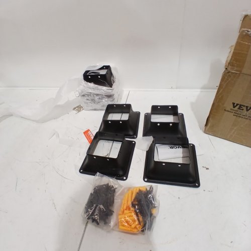 10PC VEVOR HEAVY DUTY POWDER-COATED STEEL POST BRACKET - 4" (MODEL: TTLZ-4IN-10) image 2