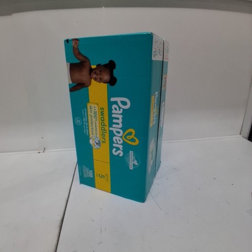 100PK PAMPERS SWADDLERS 100% LEAKPROOF DISPOSABLE BABY DIAPERS - SIZE 5 image 2