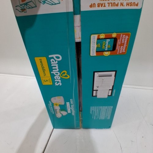 100PK PAMPERS SWADDLERS 100% LEAKPROOF DISPOSABLE BABY DIAPERS - SIZE 5 image 3