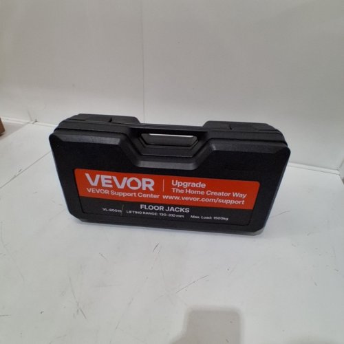 VEVOR PORTABLE LOW PROFILE STEEL FLOOR JACK WITH SINGLE PISTON QUICK LIFT PUMP & TRAVEL CASE - 5"-12" LIFT HEIGHT - 3300LB CAPACITY - YELLOW/BLACK (MODEL: VL-80015) image 3