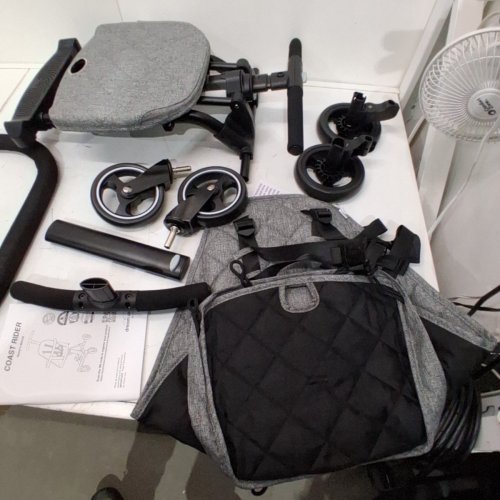 DREAM ON ME COAST RIDER LIGHTWEIGHT COMPACT TRAVEL STROLLER - 45LBS MAX - GREY/BLACK (MODEL:365-GRAY) image 4