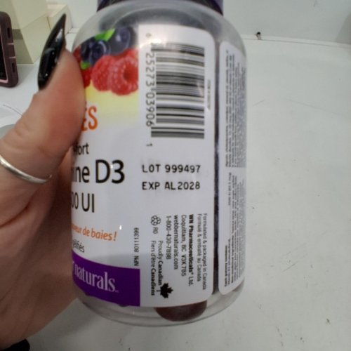 75 GUMMIES WEBBER NATURALS EXTRA STRENGTH VITAMIN D3 - 2500IU image 3