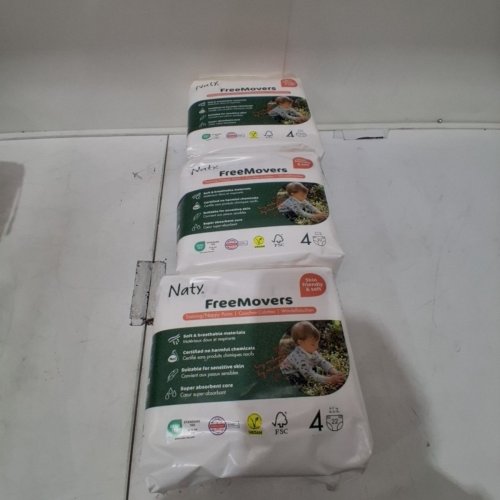 66PK NATY FREEMOVERS PULL UP TRAINING PANTS FOR SENSITIVE SKIN - SIZE 4 image 3
