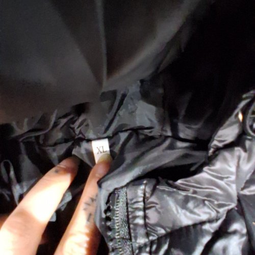 WOMAN'S SHINY PUFFER JACKET - EXTRA LARGE - BLACK image 3