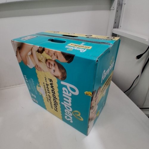 144PK PAMPERS SWADDLERS DISPOSABLE DIAPERS - SIZE 2 (10LBS -22LBS) image 2