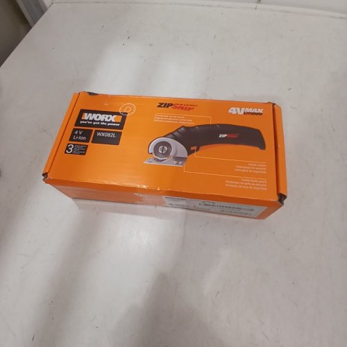 WORX ZIPSNIP CORDLESS ELECTRIC ROTARY CUTTER/SCISSORS - 4V - BLACK/ORANGE (MODEL: WX082L) image 3