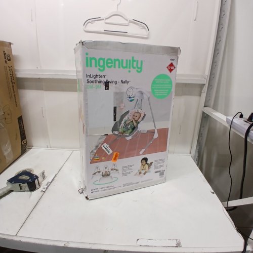 INGENUITY INLIGHTEN BABY SOOTHING SWING - 0M - 9M - NALLY THE OWL (MODEL: 13097) image 2