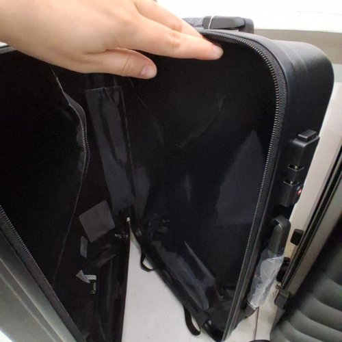 4PC JOYWAY HARDSIDE LUGGAGE SET WITH SPINNER WHEELS AND TSA LOCK - 18"/20"/24"/28" - BLACK (MODEL:TR022) image 5