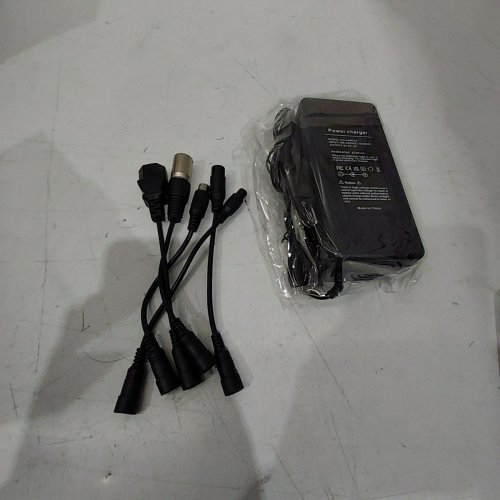LITHIUM BATTERY CHARGER WITH MUTLIPLE PLUGS 84V - 5A - BLACK image 2