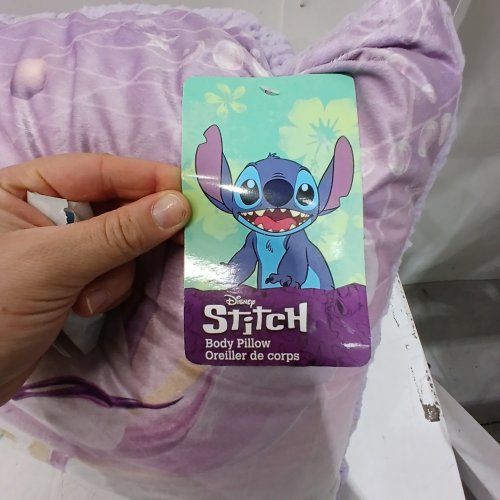 DISNEY LILO & STITCH BODY PILLOW - 18" X 36" - PURPLE image 2