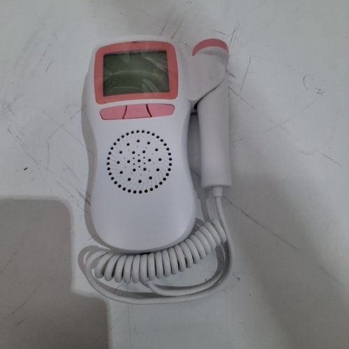 FETAL HEARTBEAT DOPPLER BELT HEARTBEAT MONITOR - WHITE/PINK (MODEL: I100-I) image 3