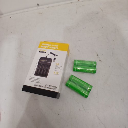 5PC UNIVERSAL LI-ION BATTERY CHARGER WITH BATTERIES - 2A / 4.2 V (MODEL: MS-5D84A) image 2