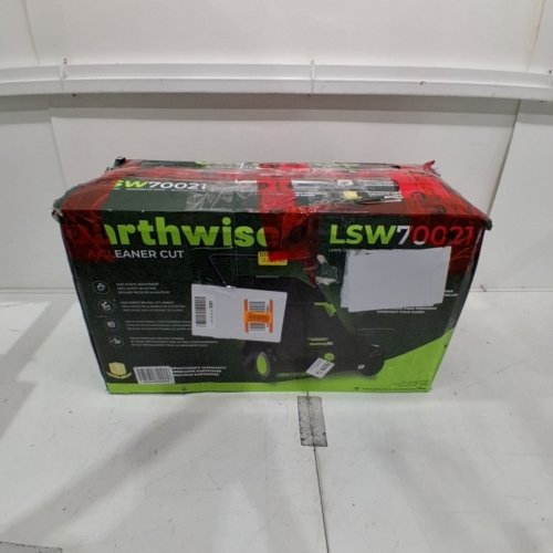 EARTHWISE SWEEP IT! PUSH LAWN SWEEPER WITH REMOVABLE BUSHEL BAG - 21" - BLACK/GREEN (MODEL: LSW70021) image 4