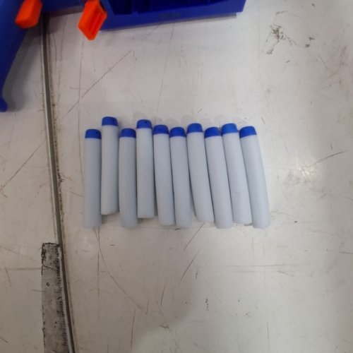 NERF FORTNITE BLUE SHOCK BLASTER - 10 DART CLIP - BLUE/WHITE (MODEL: F4108) image 3