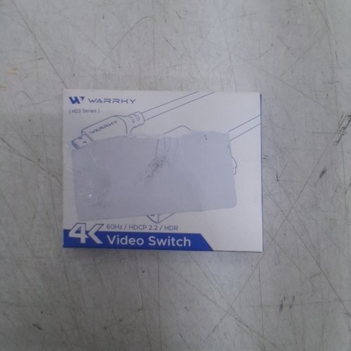 WARRKY 2-IN 1-OUT BIDIRECTIONAL BRAIDED CABLE HDMI SWITCHER/SPLITTER - 4K - 60HZ - 3.3FT - GREY (MODEL: ‎WARRKY-AV-H03) image 5