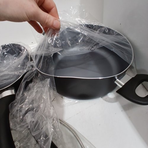 8PC STARBASIX NON-STICK COOKWARE SET WITH UNTENSILS - BLACK image 8