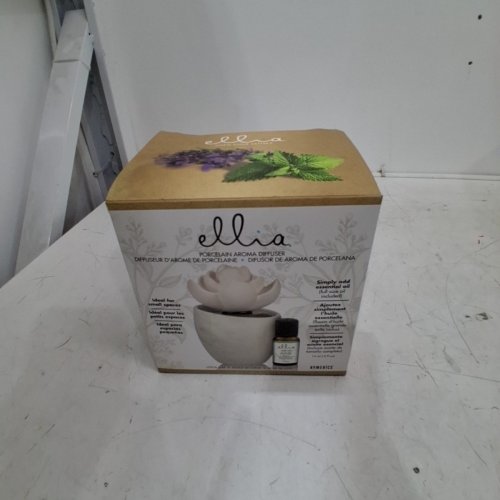 ELLIA ESSENTIAL OIL PORCELAIN AROMA LOTUS LEAF DIFFUSER - WHITE (MODEL: ARM-P105-MBLE014) image 4