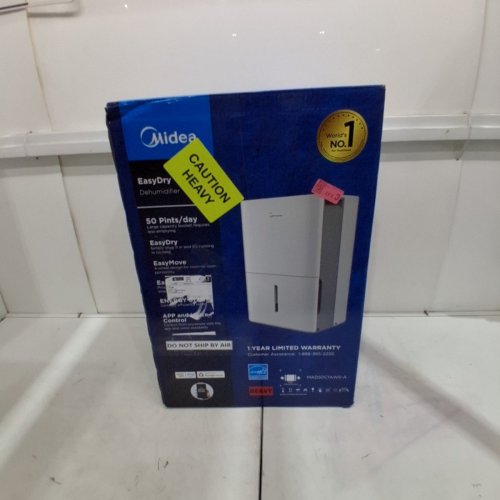 MIDEA ENERGY STAR CERTIFIED DEHUMIDIFIER WITH REUSABLE AIR FILTER AND APP CONTROL - 4,500 SQ.FT - 23.6L - WHITE (MODEL: MAD50C1AWS-A) image 8