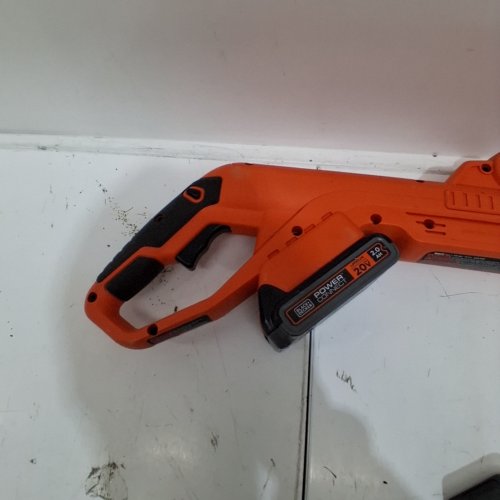 *TOOL ONLY* BLACK+DECKER CORDLESS TRIMMER AND EDGER - 20V - 12" PATH - ORANGE (MODEL: LST300) image 2