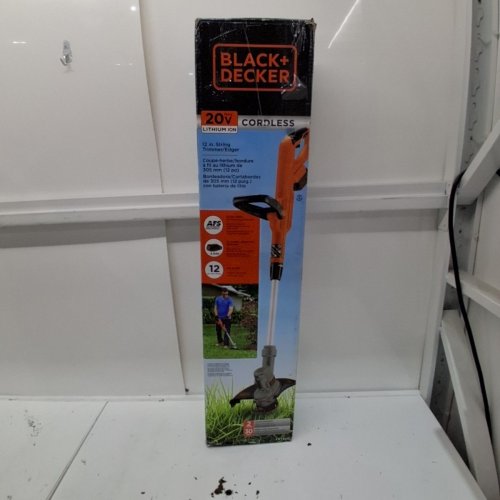 *TOOL ONLY* BLACK+DECKER CORDLESS TRIMMER AND EDGER - 20V - 12" PATH - ORANGE (MODEL: LST300) image 7