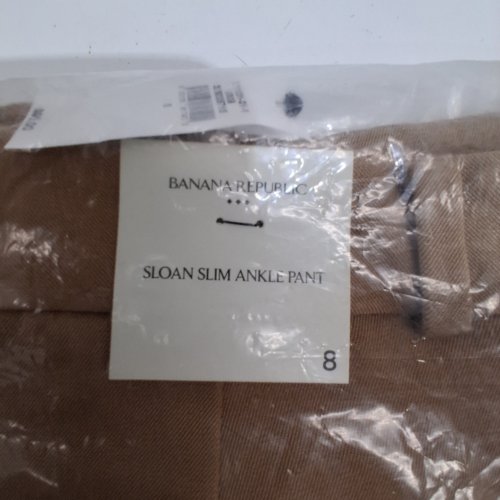WOMEN'S BANANA REPUBLIC SLOAN SLIM ANKLE PANTS - SIZE 8 - LATTE image 2