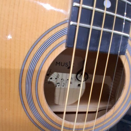 DREADNOUGHT ACOUSTIC GUITAR WITH CASE AND ACESSORIES - 39" - NATURAL (MODEL: FG028-39N) image 4