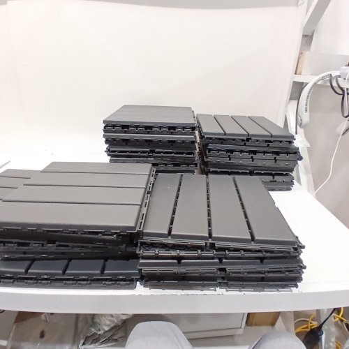 9PK ASTEROUTDOOR INTERLOCKING DECK TILES - 12" X 12" - BLACK image 2