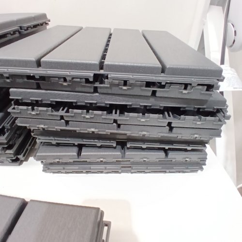 9PK ASTEROUTDOOR INTERLOCKING DECK TILES - 12" X 12" - BLACK image 4