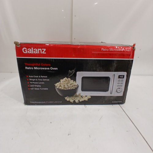 GALANZ RETRO STYLE COUNTERTOP MICROWAVE OVEN - 0.7CU.FT. - WHITE (MODEL: GLCMKZ07WER07) image 5
