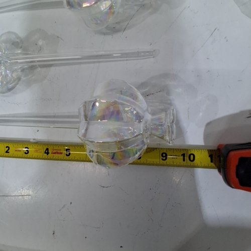 3PK GLASS SELF WATERING PLANTER GLOBES - 9" - CLEAR image 2