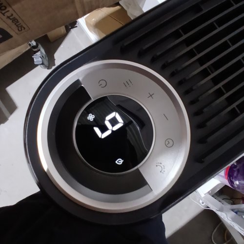 DREO SMART TOWER FAN WITH REMOTE CONTROL AND 12H TIMER - 42" - BLACK/SILVER (MODEL: DR-HTF009S) image 2