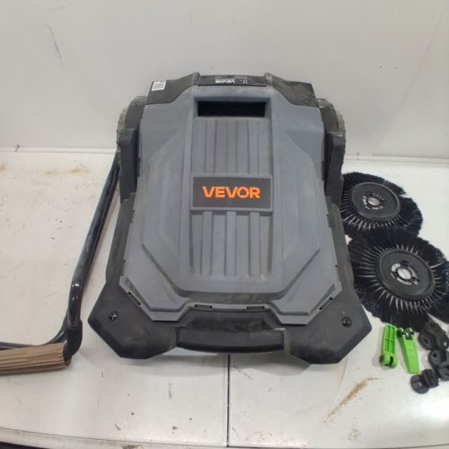 WALK-BEHIND MANUAL HAND PUSH FLOOR SWEEPER - 25.6" SWEEPING WIDTH - GRAY/BLACK (MODEL: S13-001A) image 2